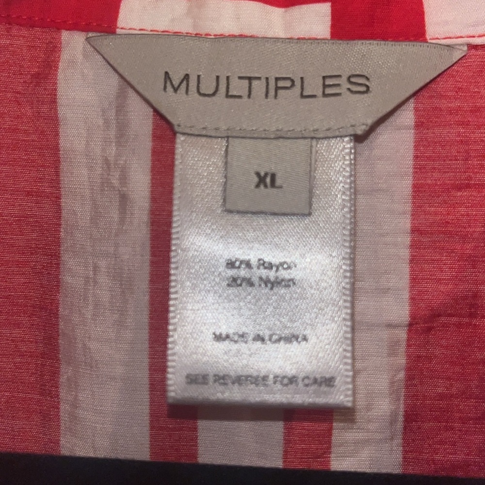 Multiples Size Xl Maternity Top In Red And White,… - image 4